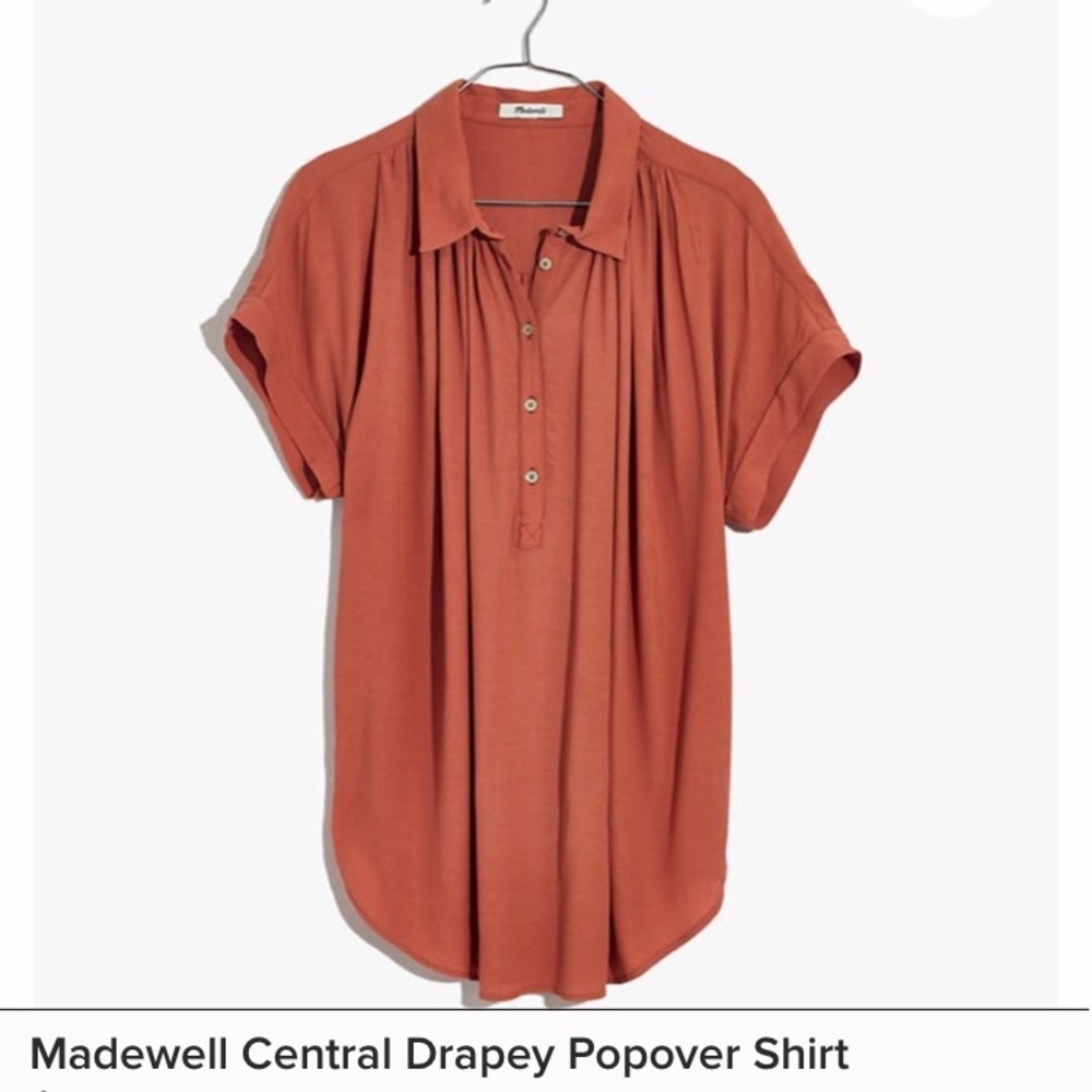 Madewell Central Drapey Popover Shirt